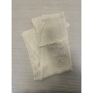 NWT Maeve by Anthropologie 12 White Cargo Joggers